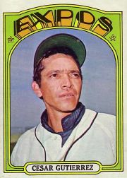 1972 Topps Baseball Cards      743     Cesar Gutierrez